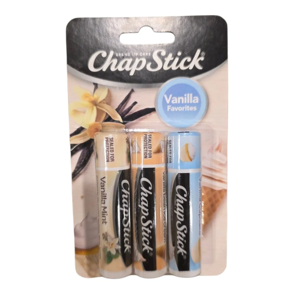 2 x‎ CHAPSTICK Vanilla Favorites Chapsticks - 3 Pack (NEW)